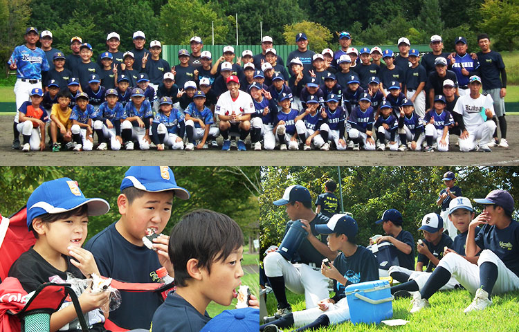 野球教室の様子